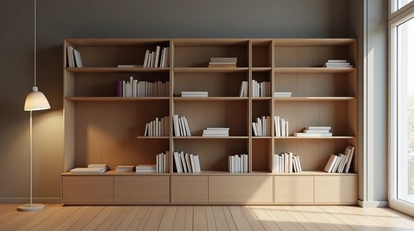Bibliothèque contemporaine en mdf : modularité et élégance pour vos espaces modernes