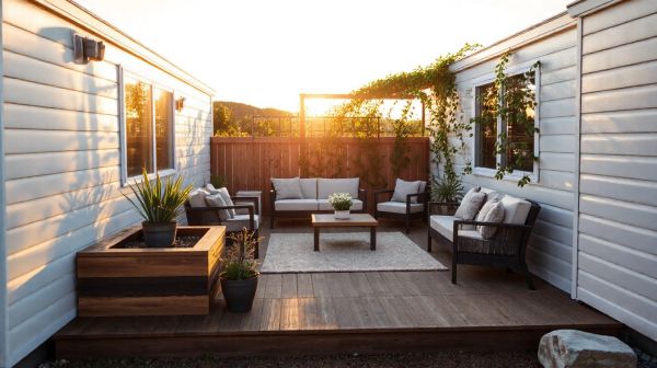 Top idées de designs sur mesure pour terrasses de mobil-home